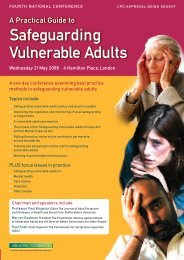 Safeguarding Vulnerable Adults - Social Perspectives Network