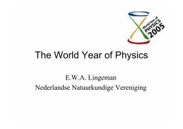 The World Year of Physics