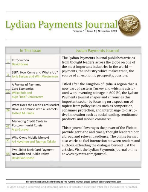 Lydian Payments Journal - PYMNTS.com