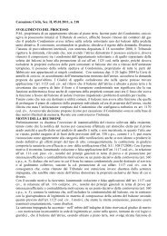 Cassazione Civile, Sez. II, 05.01.2011, n. 218 SVOLGIMENTO DEL ...