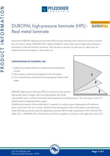 DUROPAL high-pressure laminate (HPL) - industrie.pfleiderer.com