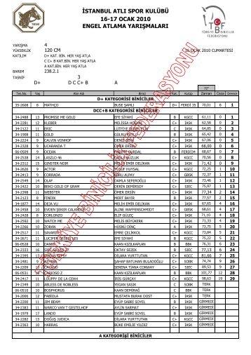 2010 IASK ENGEL ATLAMA YARISMALARI 1 GUN 120 CM ...