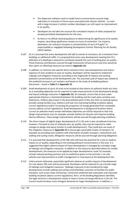 DRAFT Sustainability Appraisal Report for the Emerging Local Plan ...