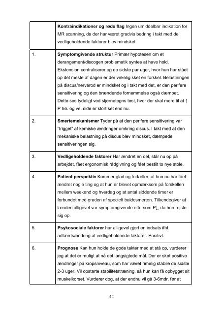 UndersÃ¸gelse og behandling af en patient med fokus pÃ¥ ...