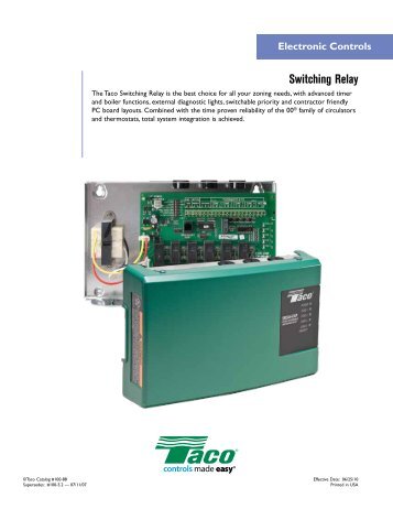 SR503 (102-167) in sh w/fuses - Taco-Hvac taco sr502 switching relay wiring 
