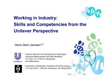 Skills and Competencies from the Unilever Perspective