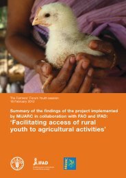 'Facilitating access of rural youth to agricultural activities' - IFAD