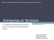 Entreprises et Territoire