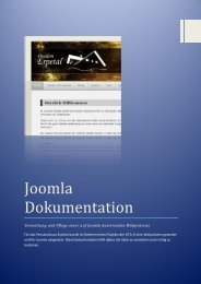 Joomla Dokumentation