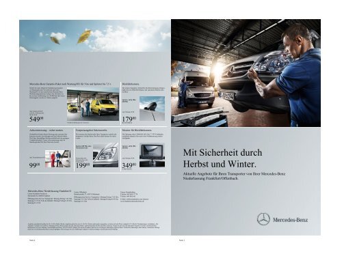 Herbstaktion Flyer Pdf Mercedes Benz Niederlassung Frankfurt