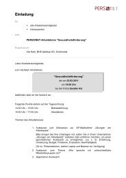 Einladung (pdf) - Personet