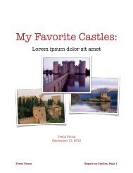 My Favorite Castles: