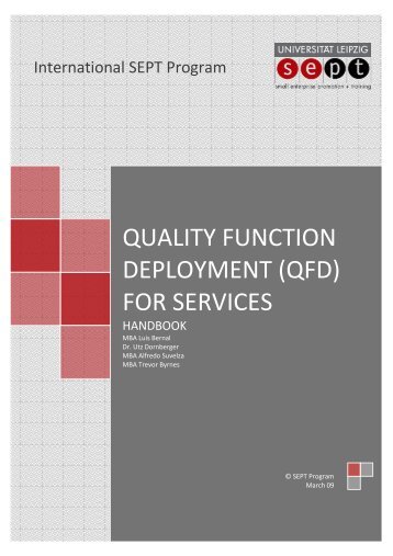 quality function deployment (qfd) for services - VGU.edu