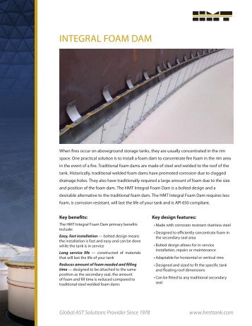 INTEGRAL FOAM DAM - HMT