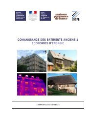 Connaissance des bâtiments anciens et économies - Le CETE de l'Est