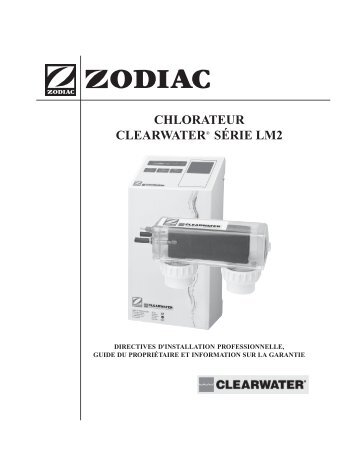 chlorateur clearwater® série lm2 - Piscines et Spas POSEIDON