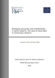 Managing anonymity and confidentiality in social research: the case ...