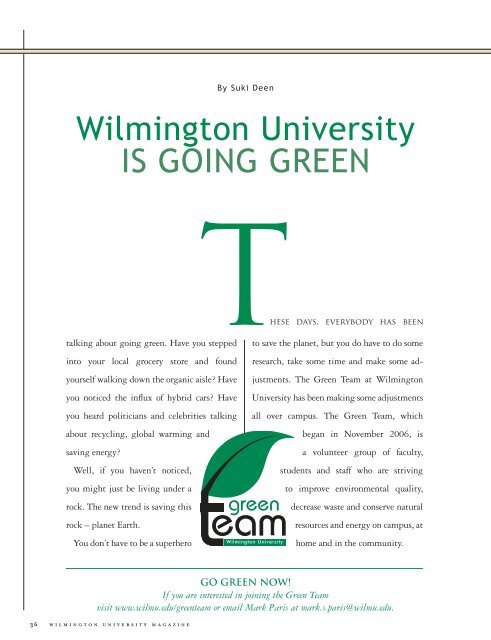 introducing the student affairs department - Wilmington University