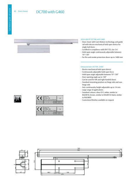 Download full catalogue of ASSA ABLOY door closers here