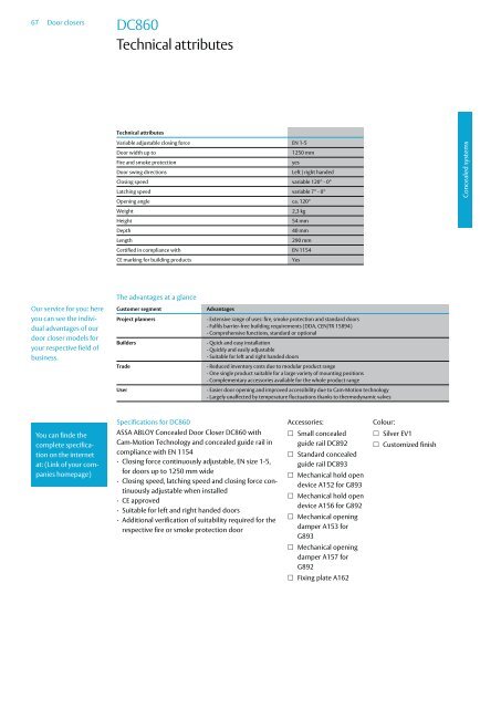 Download full catalogue of ASSA ABLOY door closers here