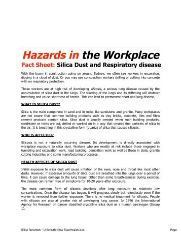 Hazards in the Workplace - Occupational Knowledge International