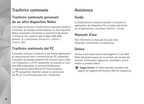 Guida all'uso - Nokia