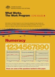 Core Issues 4: Numeracy - What Works