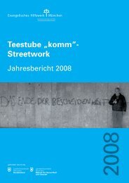 Teestube „komm“- Streetwork - Evangelisches Hilfswerk München