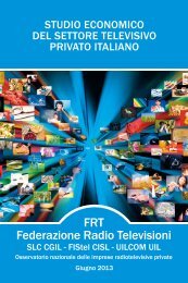 Studio economico - Settore televisivo privato - Federazione Radio ...