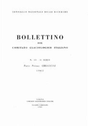 BOLLETTINO - Comitato Glaciologico Italiano