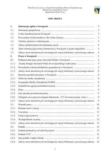 EURES - Szwajcaria - Centrum Informacji Europejskiej