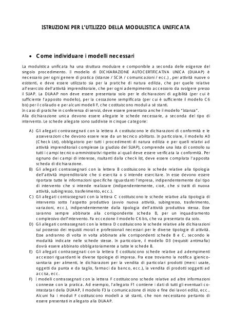 Istruzioni per la modulistica [file.pdf] - Sardegna SUAP