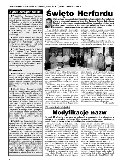 GWS Nr 10/2001 - GorzÃ³w