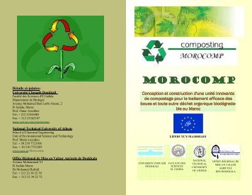 MOROCOMP - Unit of Environmental Science and Technology