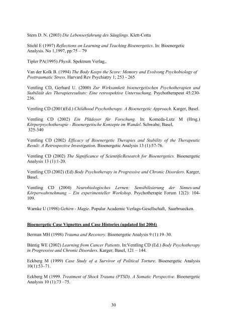 December 2004 - European Federation for Bioenergetic Analysis ...