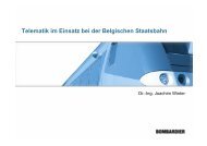 Telematik im Einsatz bei der Belgischen Staatsbahn