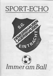 SPORT-ECHO - SG Eintracht Denkershausen/Lagershausen