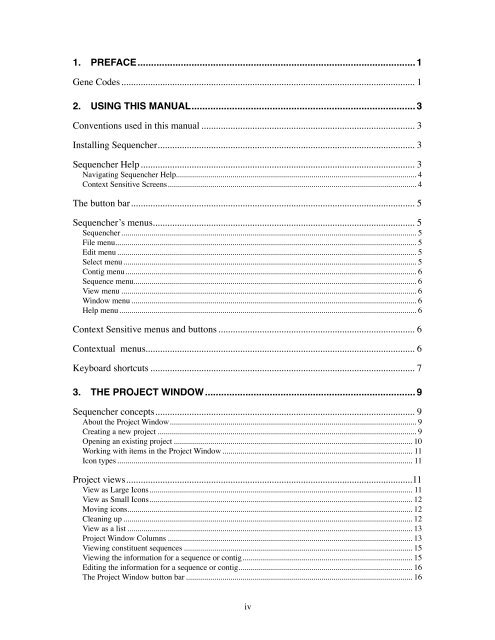 Sequencher 4.8 User Manual--Mac - Bioinformatics and Biological ...