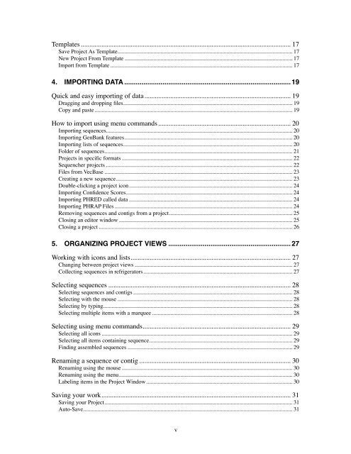 Sequencher 4.8 User Manual--Mac - Bioinformatics and Biological ...