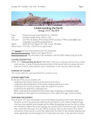 Syllabus - Geology Home Page - Texas Christian University