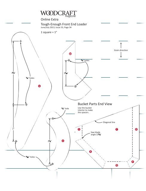 ISSUE 53 Tough-Enough Front End Loader Pattern - Woodcraft ...