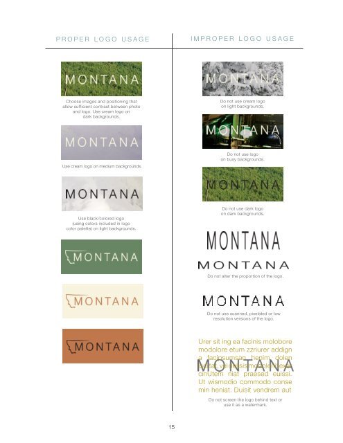 Montana Brand Book 2: Activation (DRAFT) - Montana Office of ...
