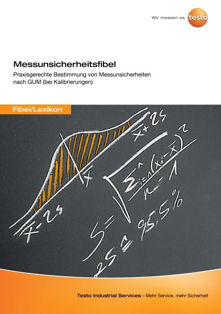 Messunsicherheitsfibel - Testo Industrial Services GmbH
