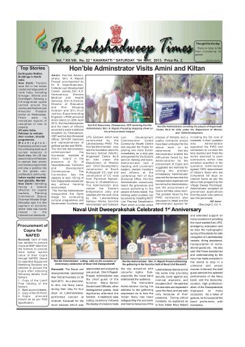 Lakshadweep Times 04 May 2013 - IntraLAK