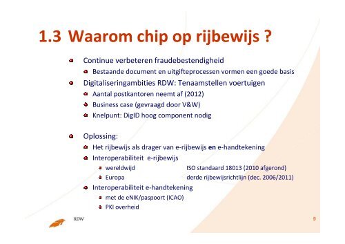 Digitalisering ‐ rijbewijs als sleutel tot overheidsdiensten ...