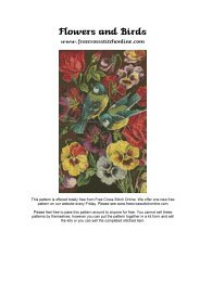 Flowers and Birds - Free Cross Stitch Online