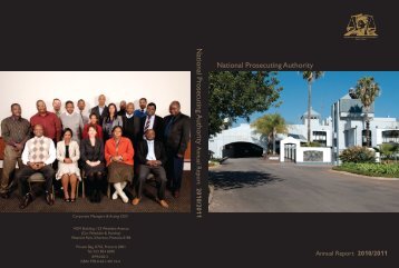 01 NPA Final cover - National Prosecuting Authority