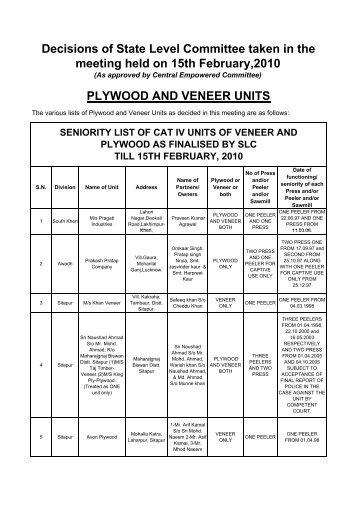 website feb venply - UP Forest Department