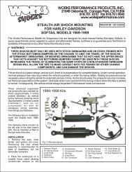 Harley-Davidson 1989-1999 Stealth-Air Softail ... - Works Shocks