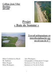 Baie de Somme 2007-2008 - CollÃ¨ge Jean-Vilar
